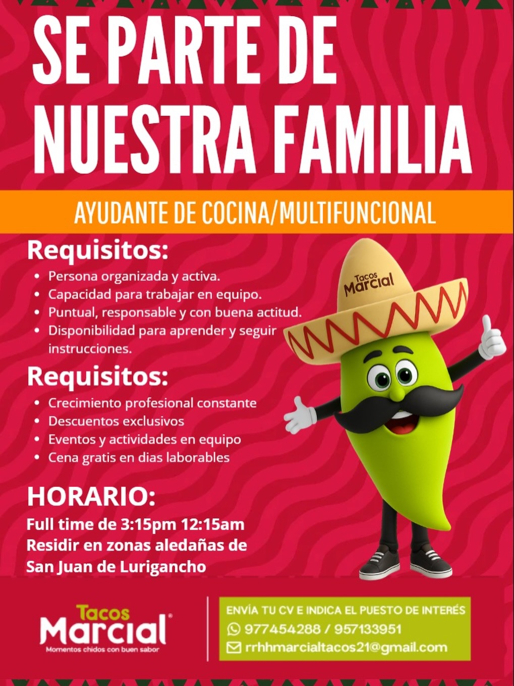 Sé parte de nuestra familia